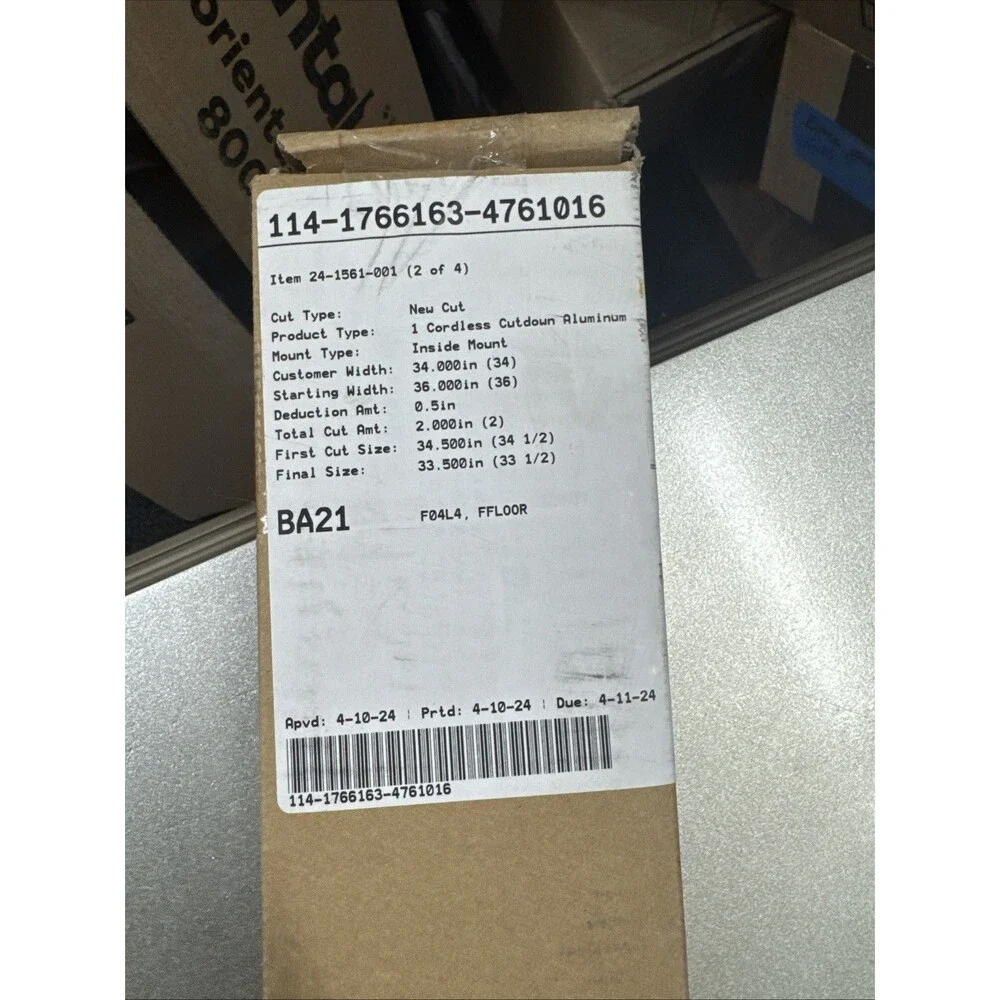 Lumino Cordless Aluminum Blinds - 33.5
